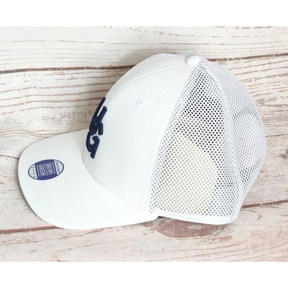 Union Green UG White/Navy Mesh Back Adjustable Rally Snapback Hat Join the Union - Picture 2 of 13